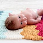 Coperta per neonati a zigzag