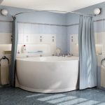 Bastone per tenda da bagno semicircolare irregolare