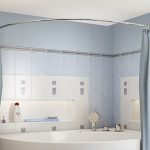 Bastone per tenda semicircolare per vasca da bagno