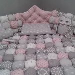Completo letto con coperta in tecnica bonbon