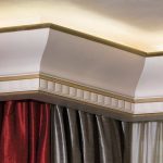 Bastone per tenda da soffitto con illuminazione