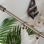 Asta telescopica scorrevole per tenda da bagno