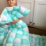 Splendida coperta in tecnica bonbon