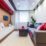 Cornice nascosta per una stanza con controsoffitto