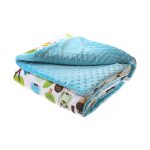 Calda coperta double face in peluche e calicò