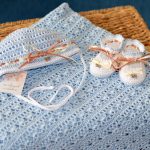 Completo lavorato a maglia per le dimissioni in blu