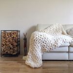 Coperta bianca per le fredde serate invernali