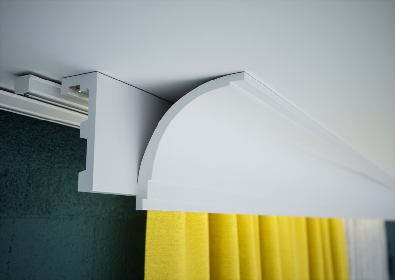 Decorazione della cornice del soffitto con modanatura in poliuretano