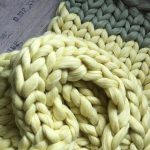 Coperta calda in lana bicolore
