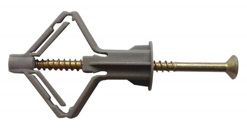Tassello in plastica con vite zincata per il montaggio della cornice