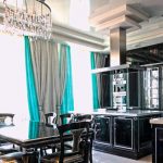 Cucina nera in stile moderno