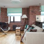 Progetto di monolocale in stile loft
