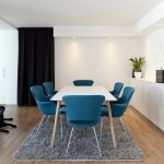 Progettazione cucina-sala da pranzo in stile minimalista