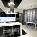 Cucina-sala da pranzo in stile moderno