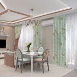 Set da pranzo in un soggiorno moderno