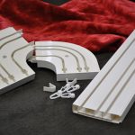 Pneumatici per aste per tende da soffitto in plastica