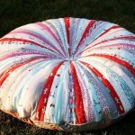 Cuscino rotondo patchwork