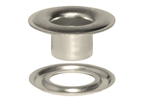 Il dispositivo di un occhiello metallico per tende