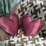 set di cuscini decorativi a forma di cuore