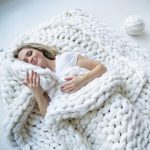 Coperta di lana bianca morbida e calda