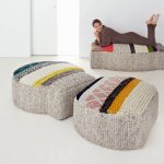 Cuscini da pavimento originali lavorati a maglia