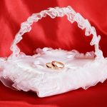 Cestino per cuscino per fedi nuziali