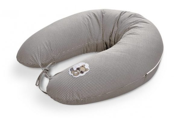 Cuscino per allattamento grigio