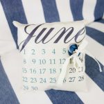 Cuscino-calendario per anelli
