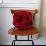Cuscino rosa per sedia