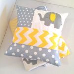 Cuscini patchwork con elefante