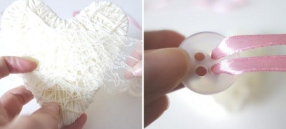 Incollare il pizzo