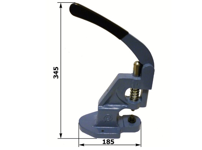 Dimensioni della pressa manuale per l'installazione degli occhielli