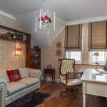 Interno di uno studio in una casa di campagna