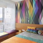 Tende romane trasparenti in camera da letto