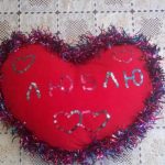 Cuscino a forma di cuore fai da te