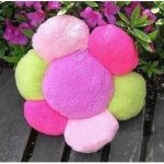 Lussuoso cuscino in spugna con fiori
