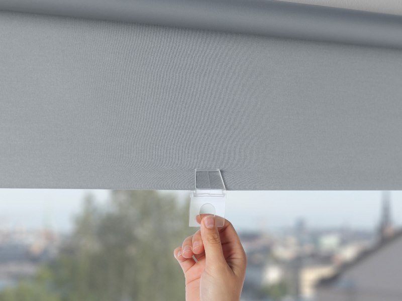 Staffa in plastica per il tessuto della tenda Tupplyur di Ikea