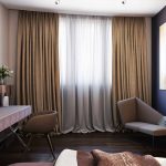 Tende lunghe realizzate in materiale spesso
