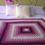 Grande plaid quadrato per letto matrimoniale