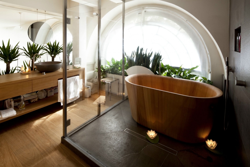 Interno del bagno in stile orientale