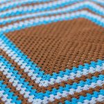 Coperta per bambini tricolore a forma di grande quadrato