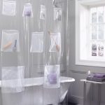 Tenda da bagno con tasche