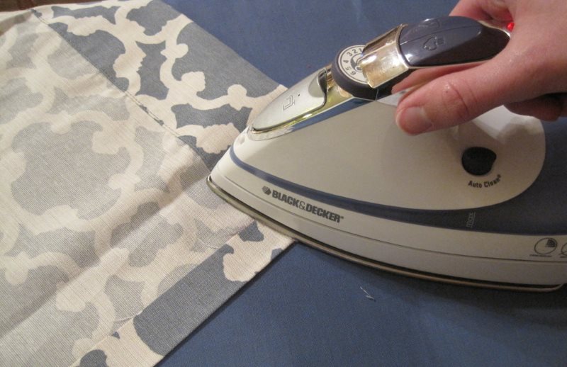 Stirare il retro della tenda