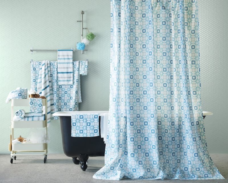 Selezione di tessili per il bagno