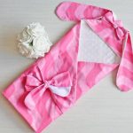 Coperta estiva per dimissioni con orecchie e fiocco