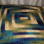 Coperta insolita 10 anelli nei toni del blu-giallo-verde