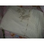 Coperta calda originale con una cicogna