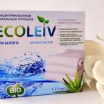 Detersivo concentrato EKOLEIV per tulle bianco