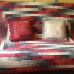 Coperta-copriletto per divano e cuscini del divano con tecnica a 10 giri