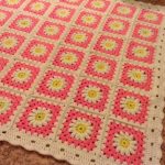 Coperta con margherite da quadrati